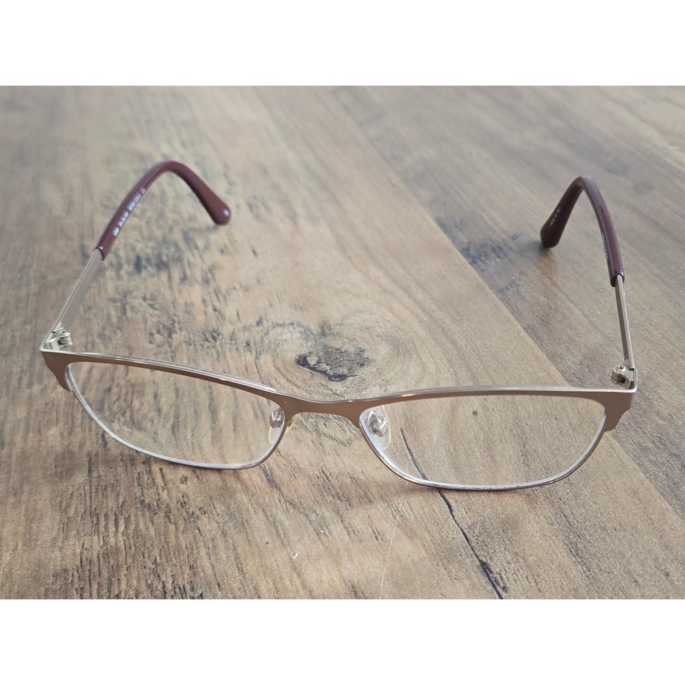 Adrienne Vittadini 1246 Rose Gold Semi Rimless Eyeglasses Frames 54-16-140